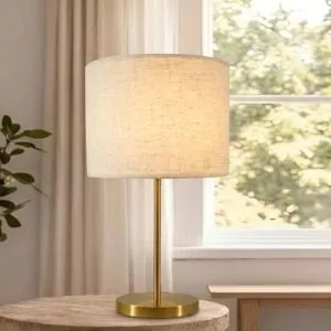 Đèn bàn hiện đại, thân kim loại si vàng đồng DB-372