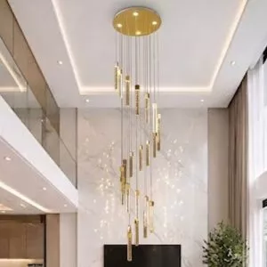 Đèn trang trí thông tầng-sảnh, ống phale thả xoắn ốc nghệ thuật DC-107