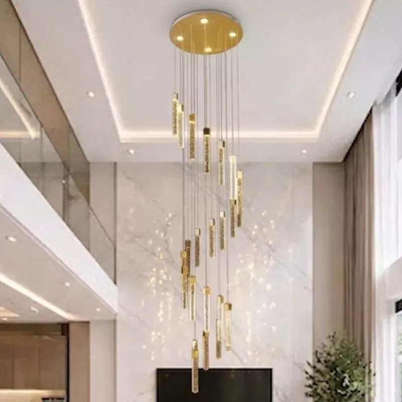 Đèn trang trí thông tầng-sảnh, ống phale thả xoắn ốc nghệ thuật DC-107