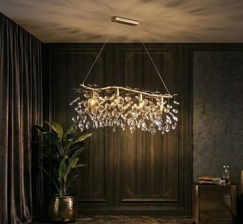 Đèn gắn trần phòng khách-bàn ăn, kiểu Serip thân ngang giá rẻ DC-1079