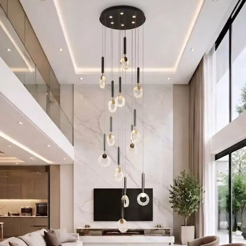 Đèn thả thông tầng-sảnh Led hiện đại DC-114