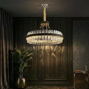 Đèn chùm phale, thiết kế thả tròn, thẻ phale trắng cao cấp DC-119