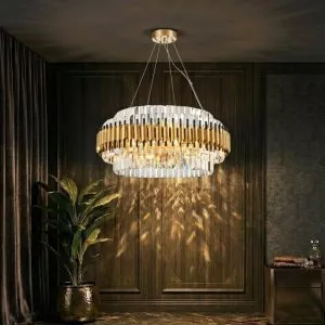 Đèn chùm phòng khách-bàn ăn hiện đại, Phale phối kim loại cao cấp DC-120