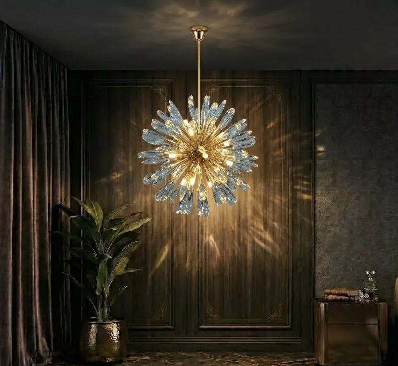 Đèn chùm phale, thiết kế quả cầu, thẻ phale K9 cao cấp DC-133