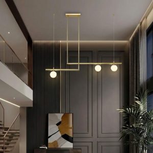 Đèn gắn trần thanh ngang-3 bóng, phong cách Bắc Âu DC-150