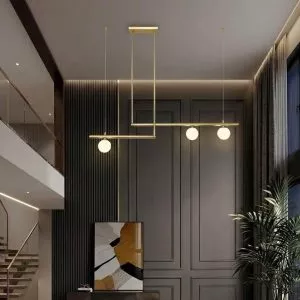 Đèn gắn trần thanh ngang-3 bóng, phong cách Bắc Âu DC-150