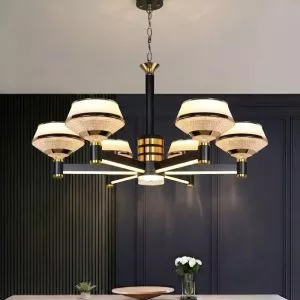 Đèn gắn trần phòng khách-bàn ăn, kiểu Bắc Âu, Led hiện đại DC-2037
