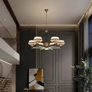 Đèn gắn trần phòng khách-bàn ăn, kiểu Bắc Âu, Led hiện đại DC-2037