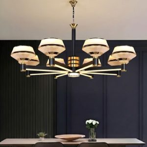 Đèn gắn trần phòng khách-bàn ăn, kiểu Bắc Âu, Led hiện đại DC-2037