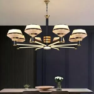 Đèn gắn trần phòng khách-bàn ăn, kiểu Bắc Âu, Led hiện đại DC-2037