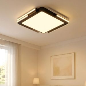 Đèn ốp trần vuông, mika phối màu hiện đại OT-010