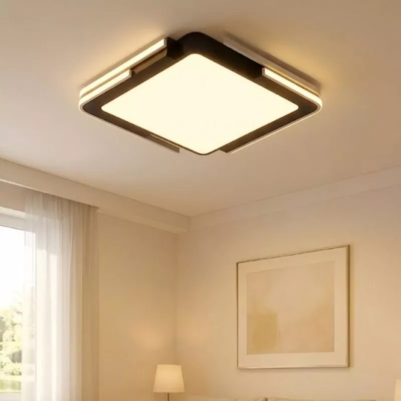 Đèn ốp trần vuông, mika phối màu hiện đại OT-010 - Hình ảnh 2