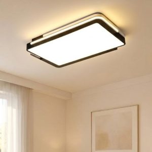 Đèn ốp trần hình chữ nhật mika hiện đại OT-012