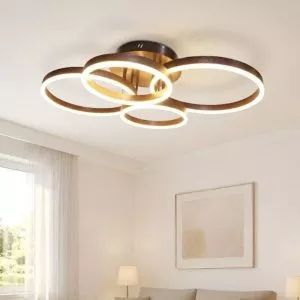 Đèn ốp trần hiện đại, 4 vòng tròn xếp nghệ thuật OT-013