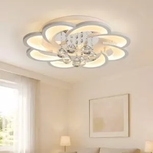 Đèn ốp trần hiện đại, thiết kế bông hoa nghệ thuật OT-016