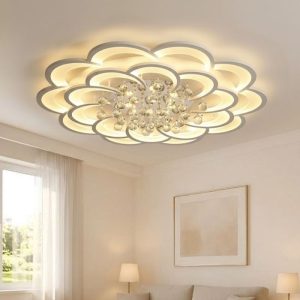 Đèn ốp trần hiện đại, thiết kế bông hoa nghệ thuật OT-018