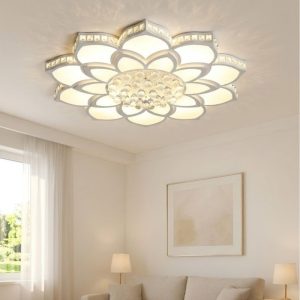 Đèn ốp trần hiện đại, thiết kế bông hoa nghệ thuật OT-020