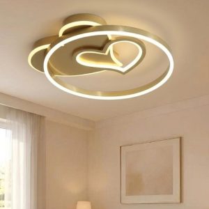 Đèn ốp trần hiện đại, thiết kế hình trái tim OT-030