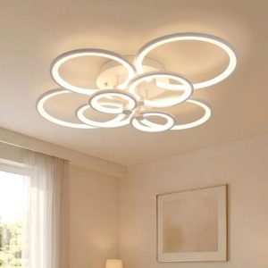 Đèn ốp trần hiện đại, thiết kế vòng tròn đan xen OT-043