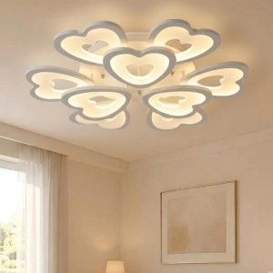 Đèn ốp trần hiện đại, thiết kế hình trái tim OT-048