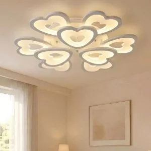 Đèn ốp trần hiện đại, thiết kế hình trái tim OT-048