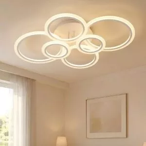 Đèn ốp trần hiện đại, thiết kế vòng tròn thiết kế OT-061