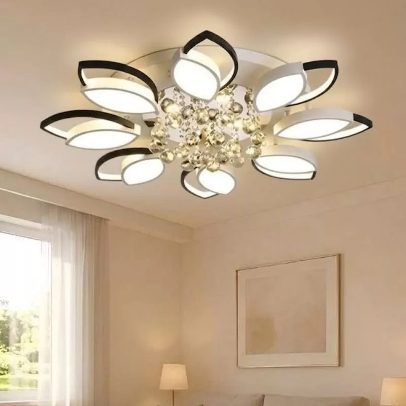 Đèn ốp trần hiện đại, thiết kế bông hoa, phối phale nghệ thuật OT-068 - Hình ảnh 2