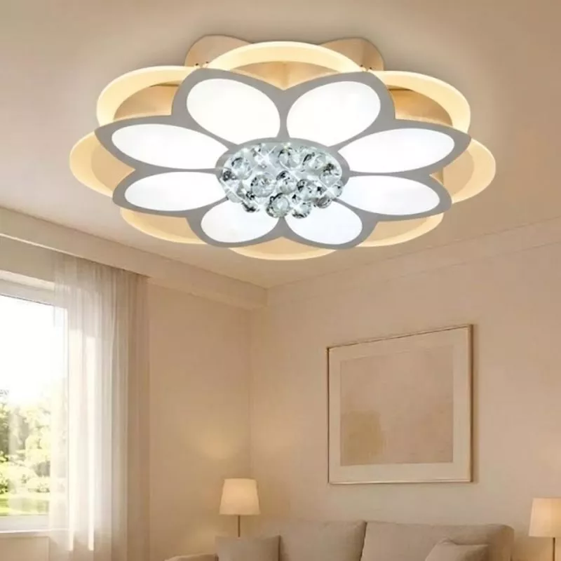 Đèn ốp trần hiện đại, thiết kế bông hoa, phối phale nghệ thuật OT-090