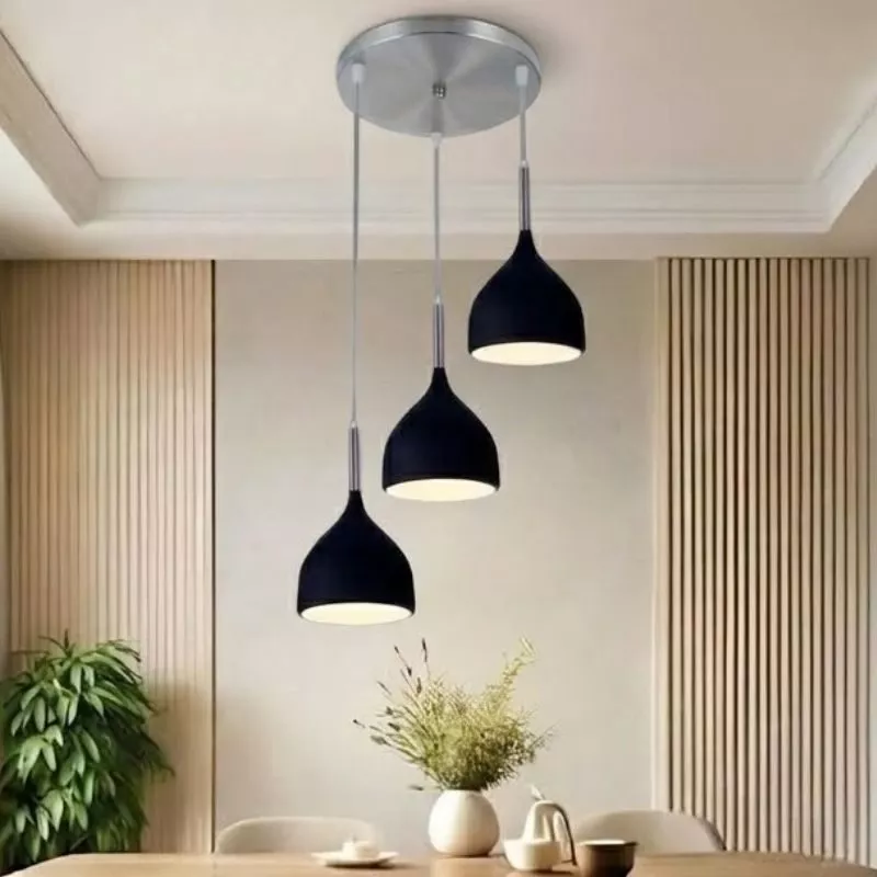 Đèn thả nhà bếp-bàn ăn giá rẻ,mâm tròn, thả chụp sắt SBA-39