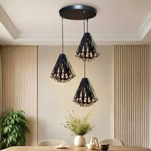 Đèn thả nhà bếp-bàn ăn giá rẻ,mâm tròn, thả chụp sắt SBA-40