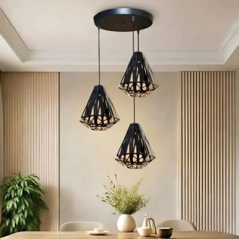 Đèn thả nhà bếp-bàn ăn giá rẻ,mâm tròn, thả chụp sắt SBA-40