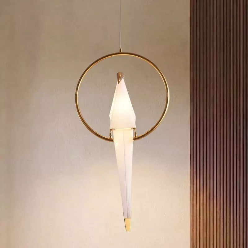 Đèn thả decor - thiết kế chim Hạc đơn TDC-100