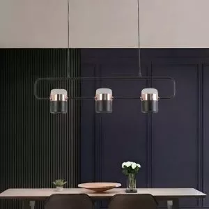 Đèn thả decor – thiết kế kiểu ngang, led 3 bóng hiện đại TDC-108/3