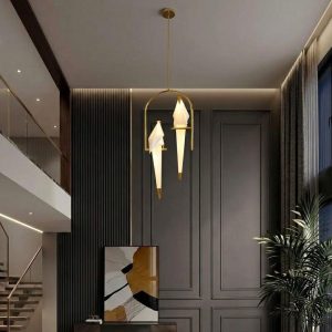 Đèn thả decor – thiết kế đôi chim hạc nghệ thuật TDC-1151