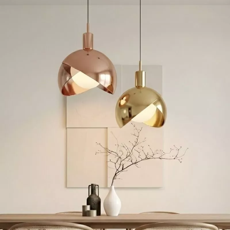 Đèn thả decor - thiết kế kim loại phối thủy tinh hiện đại TDC-1189