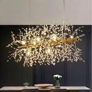 Đèn thả phòng khách-bàn ăn, thanh ngang, kiểu hoa Bồ Công Anh TDC-1254