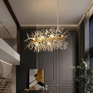 Đèn thả phòng khách-bàn ăn, thanh ngang, kiểu hoa Bồ Công Anh TDC-1254