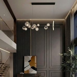 Đèn thả thủy tinh ngang hiện đại – phong cách Bắc Âu TDC-159