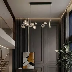 Đèn thả thủy tinh ngang hiện đại – phong cách Bắc Âu TDC-159