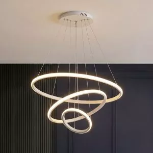 Đèn Thả LED 3 Vòng, thân trắng Giá Rẻ TDC-188T