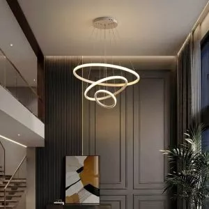 Đèn Thả LED 3 Vòng, thân trắng Giá Rẻ TDC-188T