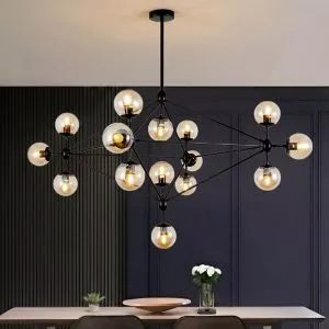 Đèn gắn trần phòng khách kiểu Phân Tử 15 bóng TDC-1903