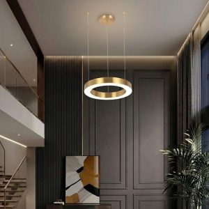 Đèn Thả Oring Xi Vàng Hiện Đại TDC-206