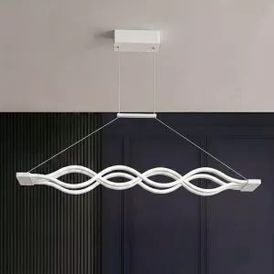 Đèn thả Led, thanh ngang, kiểu gọn sóng nghệ thuật TDC-208