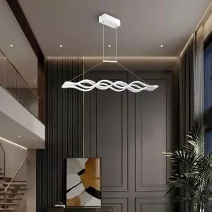 Đèn thả Led, thanh ngang, kiểu gọn sóng nghệ thuật TDC-208