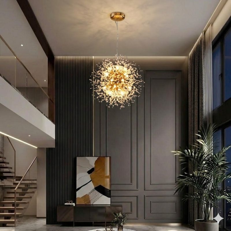 Đèn thả quả cầu kiểu hoa Bồ Công Anh TDC-2254