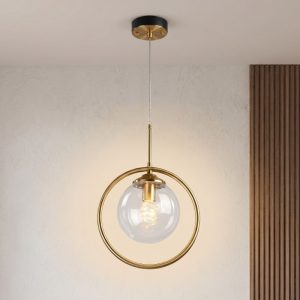 Đèn thả decor – thiết kế khung kim loại phối chao tinh nghệ thuật TDC-86