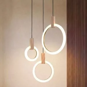 Đèn thả decor – thiết kế vòng tròn, led hiện đại TDC-94