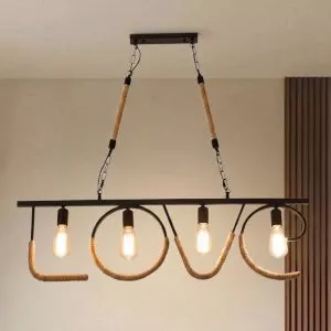 Đèn thả decor – phong cách cơ khí, thiết kế chữ LOVE TDC-97