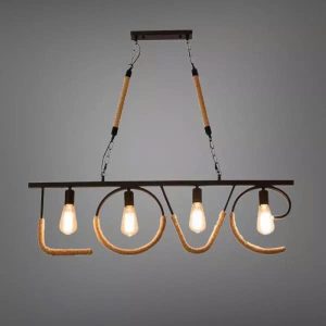 Đèn thả decor – phong cách cơ khí, thiết kế chữ LOVE TDC-97